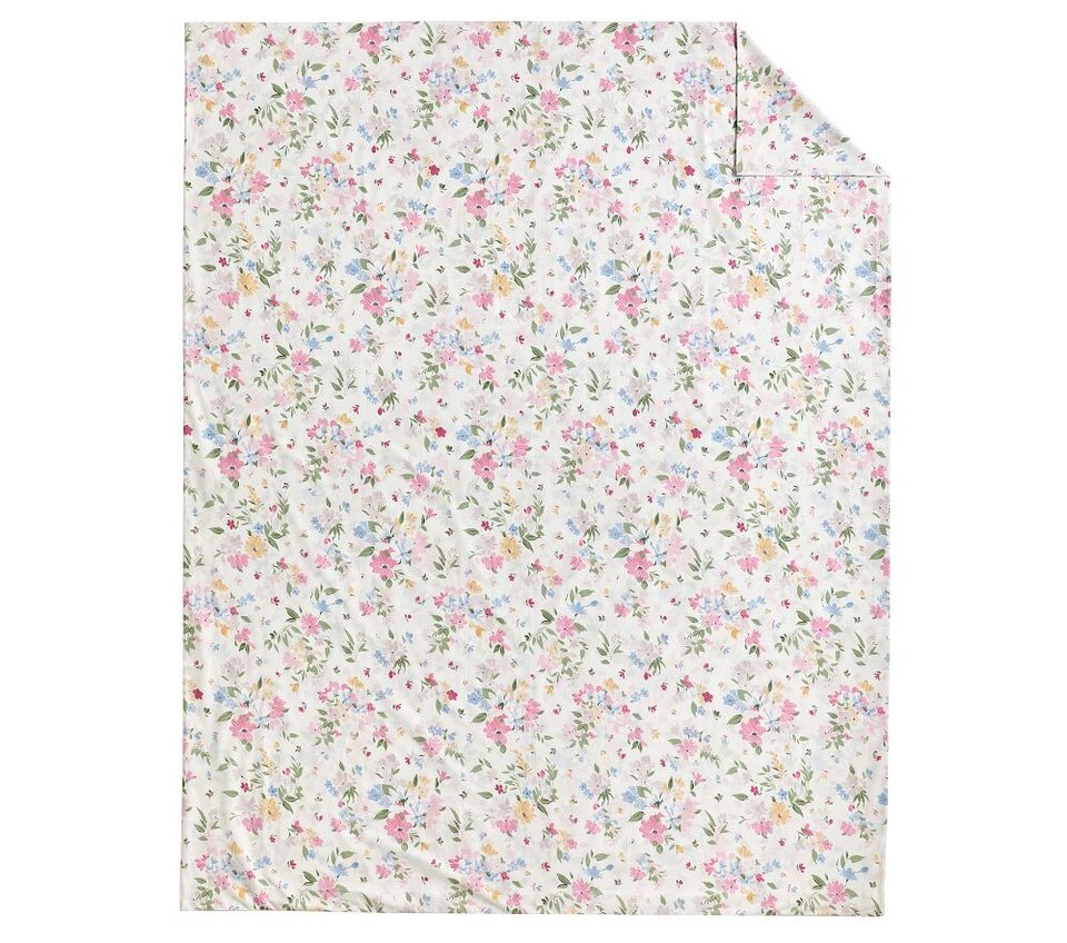 Laney Floral Organic Quilt Cover & Pillowcases Pottery Barn Kids